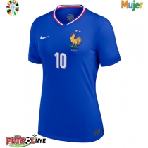 Camiseta Francia Kylian Mbappe #10 Primera Equipación para mujer Eurocopa 2024 manga corta